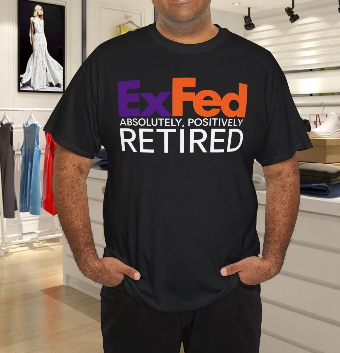 

Funny Co-Worker Gift Federal EX FED Happy Retirement Party T-Shirt L
