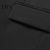 Completo da Uomo 2 Pezzi/Set Manica Lunga Tasche a Pattina Monopetto Monocolore Set Sposo Vestibilità Slim Blazer con Bavero Pantaloni Dritti