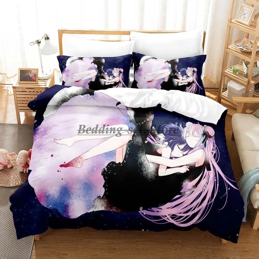 Happy Sugar Life Povlečení Jednolůžko Twin Plné Královské Královské Velikosti Postelová Sada Pro Dospělé Dětský Pokoj Sada Povlaků na Peřinu Anime Prostěradlo