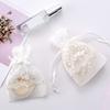 10Pcs Organizer Gift Bags Sheer Bag Mesh Favor Bags Drawstring Jewelry Gift Pouches Gifts Candy Bags