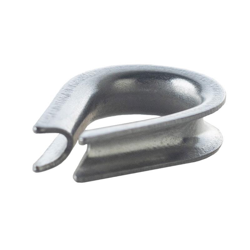 1/8inch Steel Thimble Heart Shaped Triangle Fixing Collar Steel Tool Part for Heavy Duty Industrial Application 50pcs