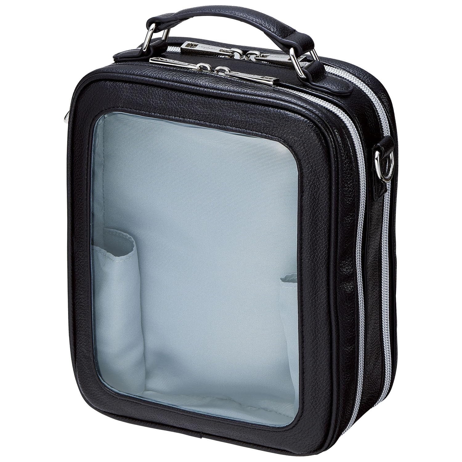 

[Kojit] Muchu Toretette Nui Shoulder Bag, Tall Black, for Displaying and Storing Plushies and Badges