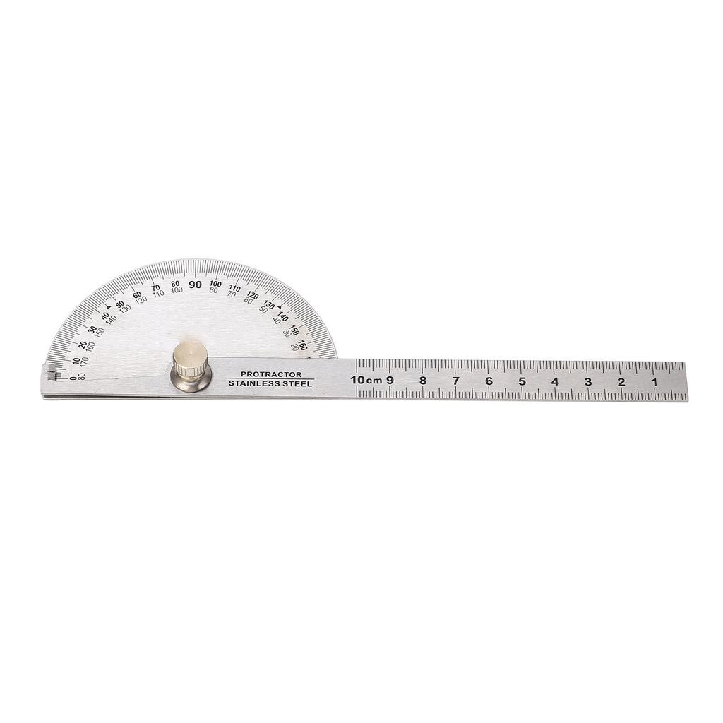 Angle Protractor Stainless Steel Portable Adjustable 0 to 180 Degree Angle Ruler Finder Angle Measure Tool with 10cm