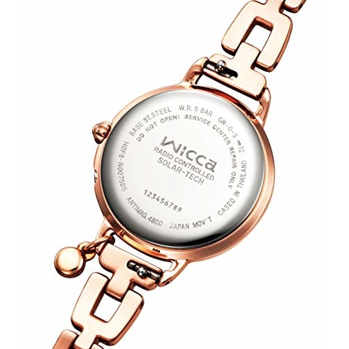 CITIZEN Wicca Solar Tech Radio-Controlled Watch (Pink Gold / Water Resistant / Women's) KL0-561-15 Bracelet Line Citizen Radio-Controlled Solar