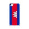 Phone Case – Flag of Cambodia – Compatible iPhone 8 – Soft Case – Resistant and Shockproof - Silicone - Pixelforma