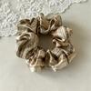 Striped Ribbon Scrunchies Long Tail Hair Tie Boho Style Women Hair Accessory for Casual Weekend Look