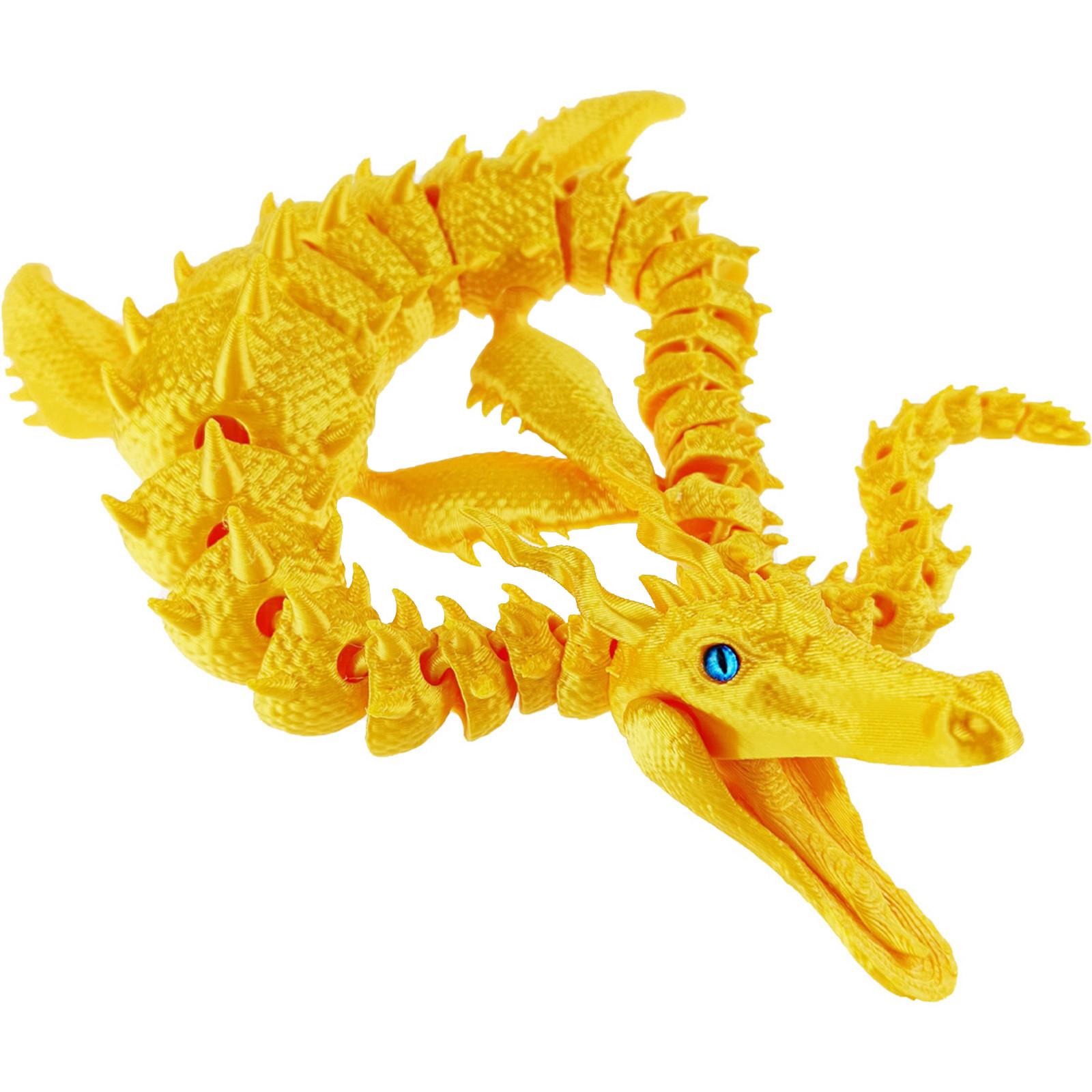 

Таинственный морской дракон с яйцом, Дракон с яйцом, напечатанный на 3D-принтере, Гибкий дракон с шарнирно-сочленённым шарниром и яйцами, Подарочная игрушка, напечатанная на 3D-принтере One Size