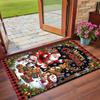Christmas Printed Square Area Rug Soft Non Slip Floor Carpet For Bedroom Holiday Gift