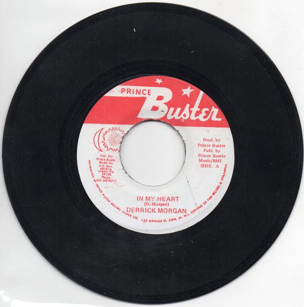 

7-дюймовая пластинка DERRICK MORGAN PRINCE BUSTER PR In My Heart Kingston 13 NONE Prince Buster Ямайка Регги Ска Даб Б/у