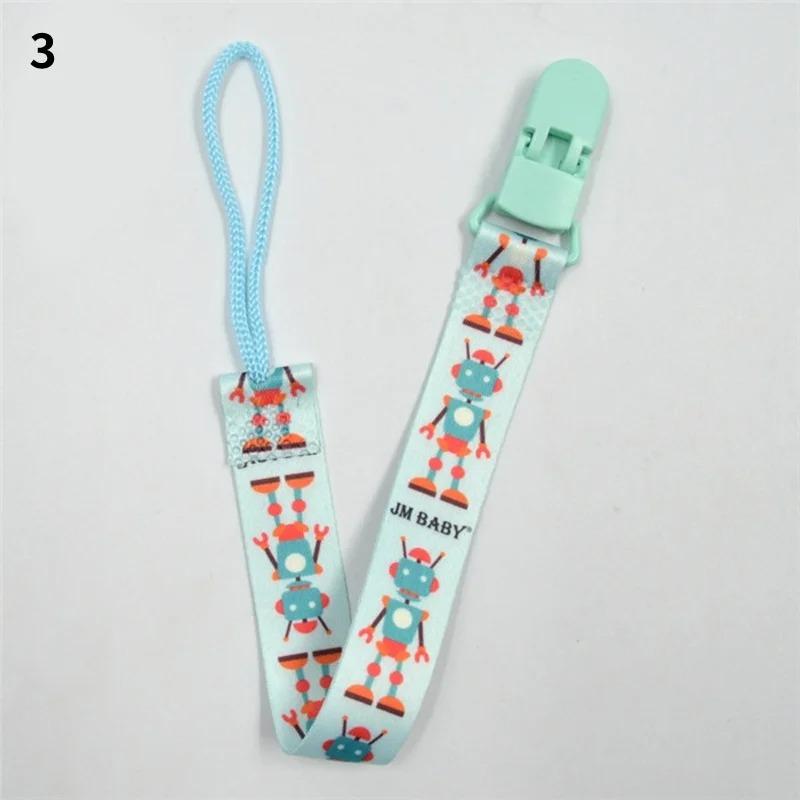 1pcs Baby Pacifier Clip Ribbon Chain Dummy Holder Soother Nipple for Infant Clips Leash Strap