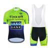 Saxo Bank Team Summer Bike Jersey Men Mtb Short Sleeve Cycling Set Shorts Set MTB Ropa Ciclismo Bicycle Shirts Maillot Clothing