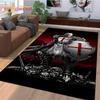 Tappeto Cartoon Cavaliere Templare Crociato per Decorazione Soggiorno Camera da Letto, Decorazione Antiscivolo per Divano Zerbino Regalo Bambino