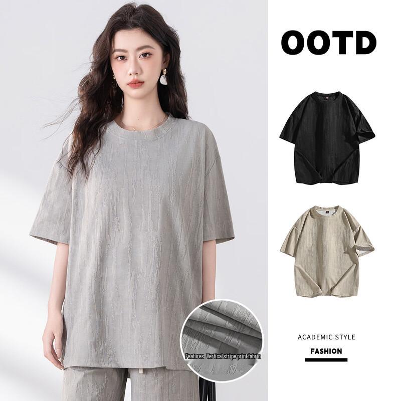 Baleno Women s Loose Fit Striped Short Sleeve Casual T-Shirt XL