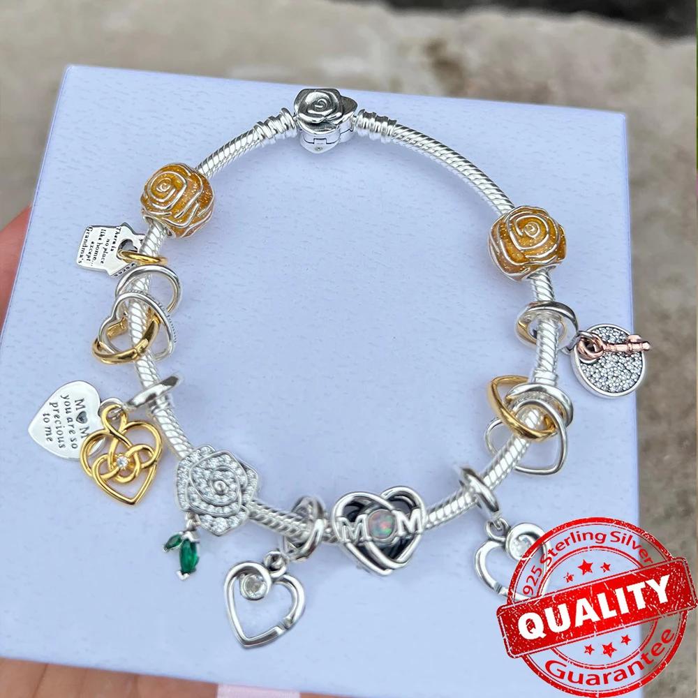 Splendido Ciondolo a Forma di Cappello di Laurea Stella Margherita Albero Genealogico Yin & Yang in Oro 14K Adatto per Bracciali di Marca Gioielli in Rame