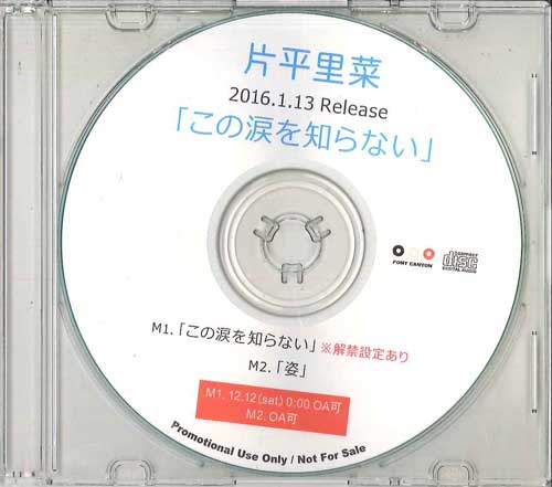 

CD RINA KATAHIRA - Kononamidawoshiranai PONY CANYON Japan Japanese Pop/Rock Used
