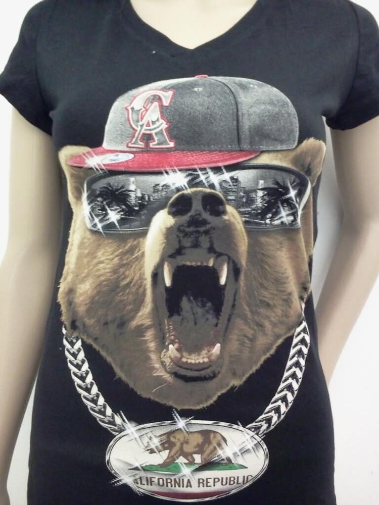 WOMENS CALIFORNIA REPUBLIC BEAR T-SHIRT FREE SHIPING SIZE SM-XL ANIMAL PRINT Unisex T-Shirt XXXL