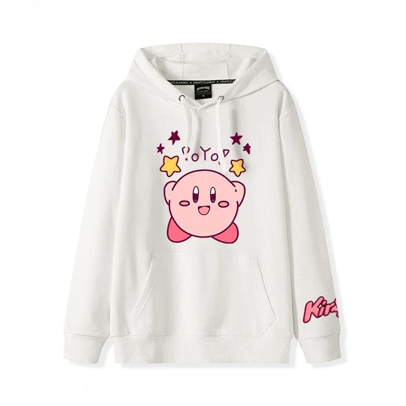 2025 Autumn and Winter Soft and Cute Kirby Cartoon Anime Periphery Boys and Girls Hoodies New Style Children's Clothing Hoodie
