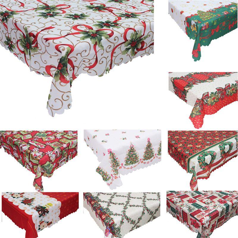 Moderne Weihnachts-Tischdecke Rechteckig Polyester Feiertags-Heimdekoration 150x180cm