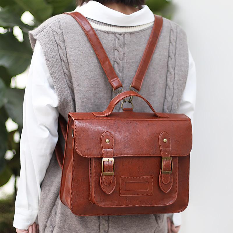 

Версия женский рюкзак новый многофункциональный женский большой сумка тоут из искусственной кожи колледж стиль сумка через плечо студенческий школьный портфель