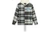 BADFIVE Puffer Jacket Men's Gray Green Plaid AFMU003-2