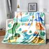 1 leichte Flanelldecke mit Dinosaurier-Print, bequeme und warme Decke, für Camping, Sofa, Bett, Couch, Büro, für alle Jahreszeiten