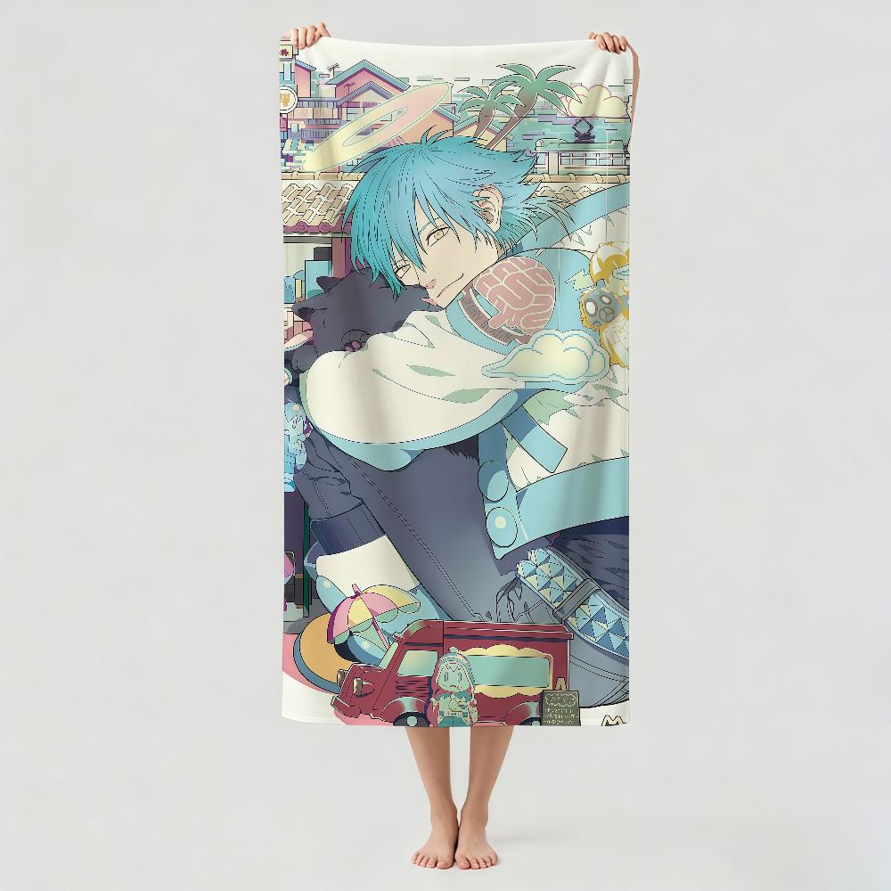 Anime D-dramatical M-Murder Towel Drying Bath Towel Applicable To Light Swimming Camping Yoga Beach Out