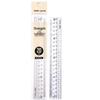Bao Ke Transparent 20cm Drawing Ruler - Student Exam Stationery RU2074