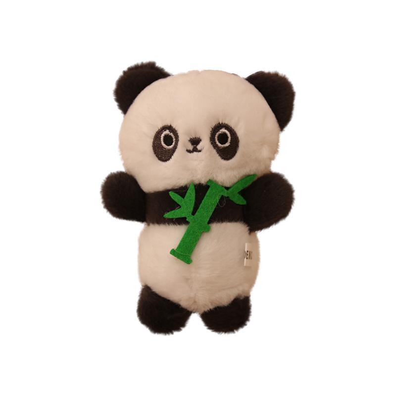 Cute Plush Doll Cute Holding Bamboo Leaf Panda Doll Boutique Keychain Pendant Small Gift Souvenir