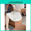 Summer Polyester Pleated Dress With Zipper For Women Office Wear
