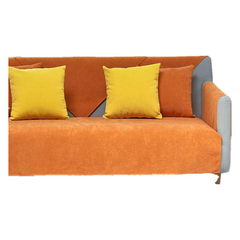 

Chenille Sofa Cushion Modern Non-Slip Cover Universal Full Cloth Simple Solid Four Seasons Seat 70*70