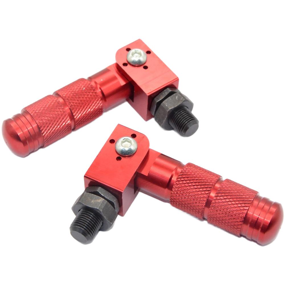 Aluminum Alloy Pedals CNC Footrests Folding Pedals красный