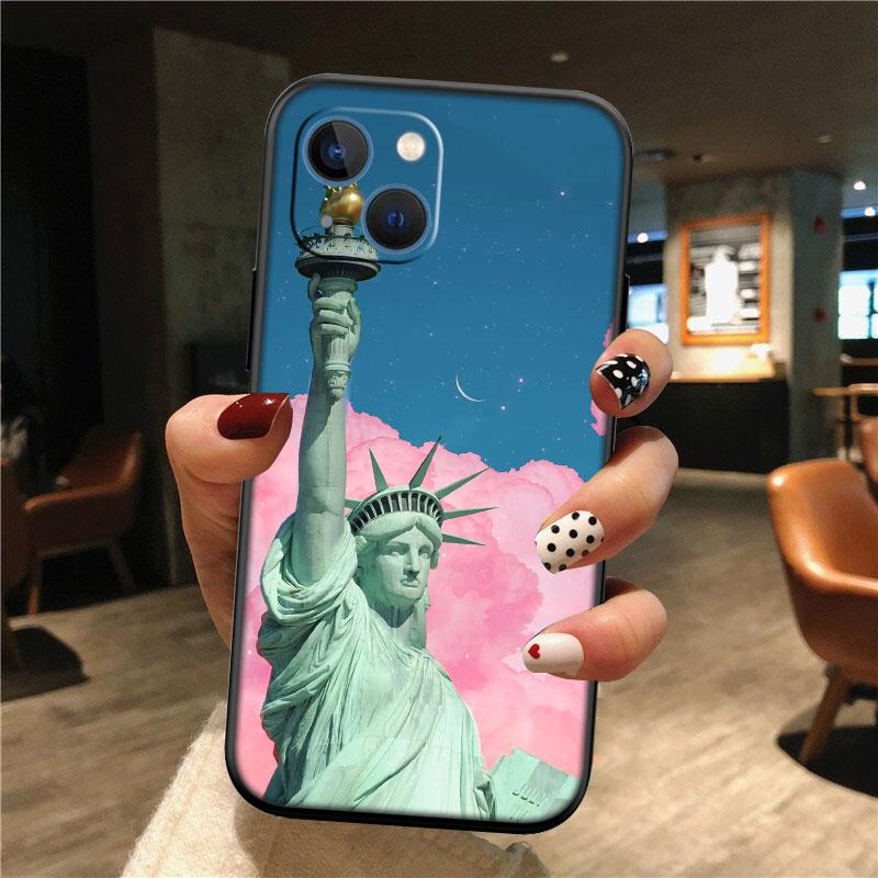 

IK66 Statue of Liberty New High-End Shell Phone Case for Redmi Note 10 11 12 Pro Max 10S 10C 10T 11A 11S 12S 12C Redmi 10 4G