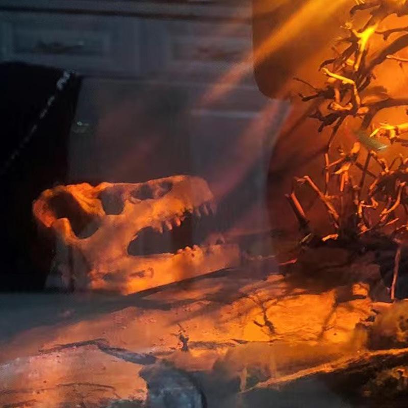 Dinosaur Resin Skull Aquarium Decor - Water Plant Ornament