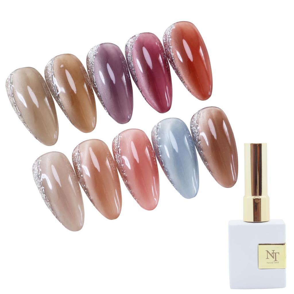 Natural Trend Fog Mag Magnetic Magnetic Marble Nails Mag One Gel, 8ml, Nails, (Fog 09, Size)