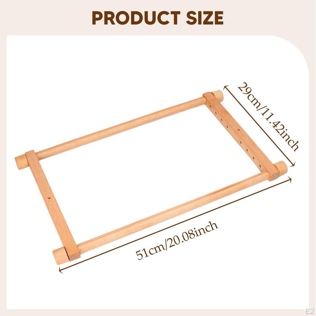 Cross Stitch Scroll Frame Needlework Supply, Easy To Use Tapestry Frame, Stitching Holder for