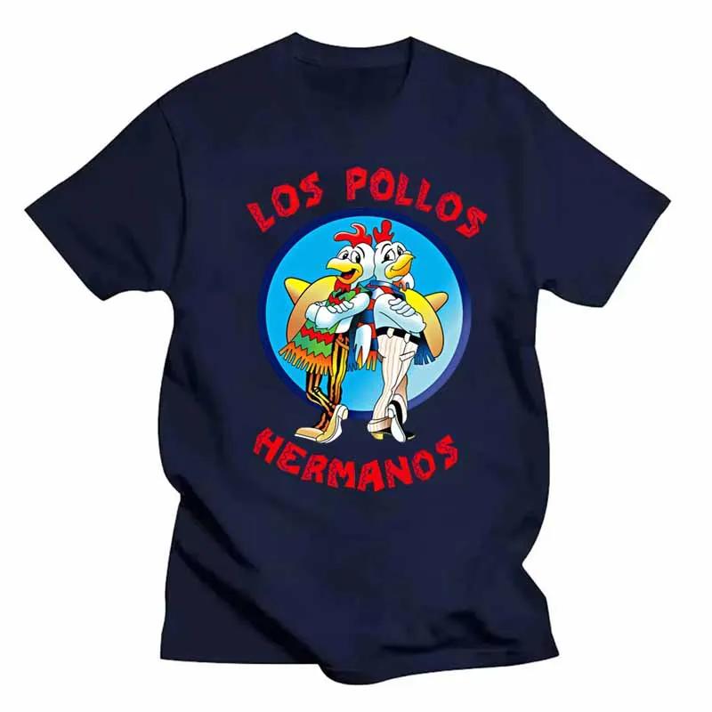 Funny Printed T-Shirt LOS POLLOS Hermanos Women Fashion Casual Short Sleeves Summer Loose Breathable Tshirt Chicken Brothers Tees