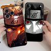 Dėklas iPhone 15 16 14 Plus 7 8 XR XS Max 13 12 11 17 Pro Max 17Air Juodas Minkštas Telefono Dangtelis N-Narutos Šaunus