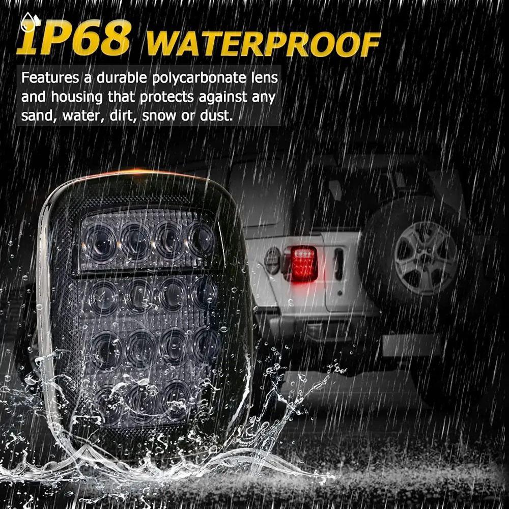 High Brightness Signal Tail Light Square Indicator Lamp Brake Light LED Marker Side Light  Boat