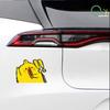 Reflective car sticker; surprised chick car motorcycle electric bike decoration helmet box trunk waterproof sticker;