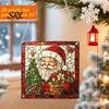 Wall Hanging Festive Art Colorful Acrylic Suncatcher, Stained Glass Style Christmas Ornaments, Santa Claus Cute Cat Ornaments Snowman Pattern