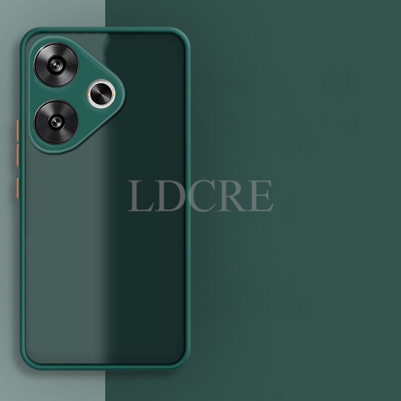 

Для Xiaomi POCO F6 чехол силиконовый TPU матовый чехол POCO F6 чехол POCO F6 чехол телефон защитный прозрачный задняя крышка POCO F6