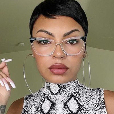 Luxury Cat Eye Women Glasses Photochromic Anti Blue Light Reading Computer Glasses Fashion Patchwork Frame