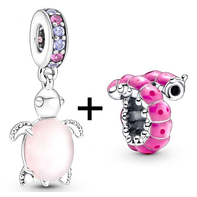 2 teile/los Schildkröte Octopus Vogel Charme Perlen Anhänger Passt Original Diy Armbänder Halsketten Für Frauen Männer Schmuck Geschenk Sonderangebot