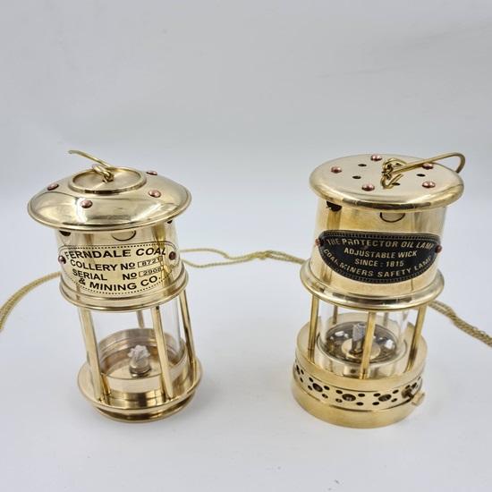 

Набор из 2 безопасных ламп Ferndale Miners, угольная и шахтерская лампа, масляный фонарь 25,4 см