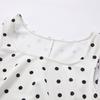Xiangying Retro Polka Dot Sling Midi Dress