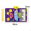 2 in 1 Piano Drum Mat Musical Toy Adjustable Volume Portable Early Educational Durable Valentines