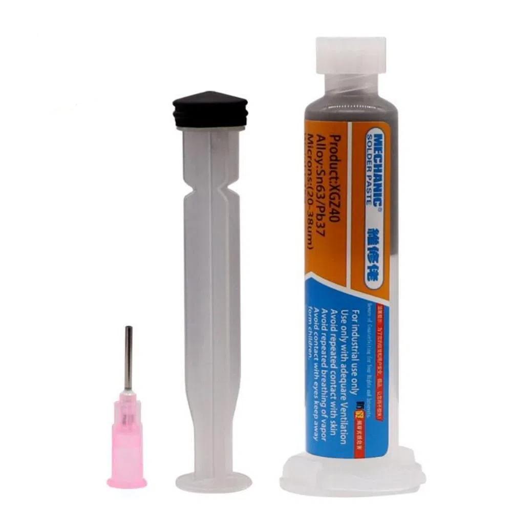 Medium Temperature Soldering Paste with Lead Solder Needles Solder Flux  For PCB Component Repair