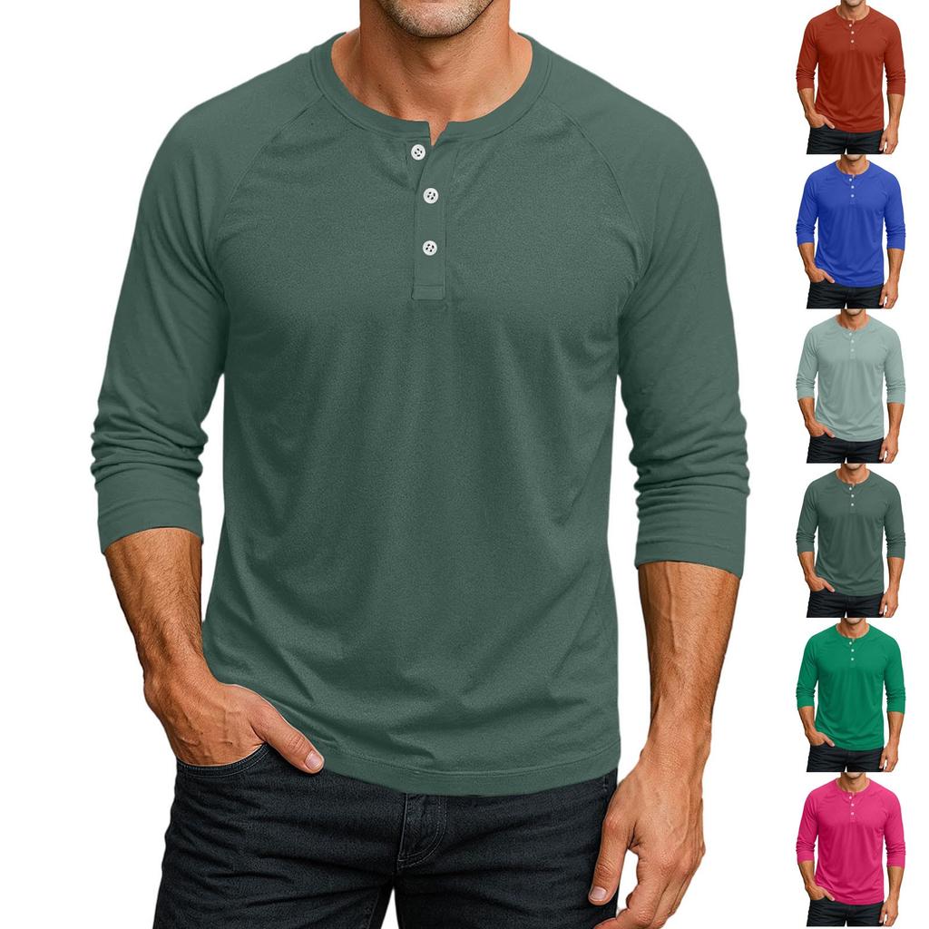 Men's Raglan Sleeve Three-quarter Sleeve Top