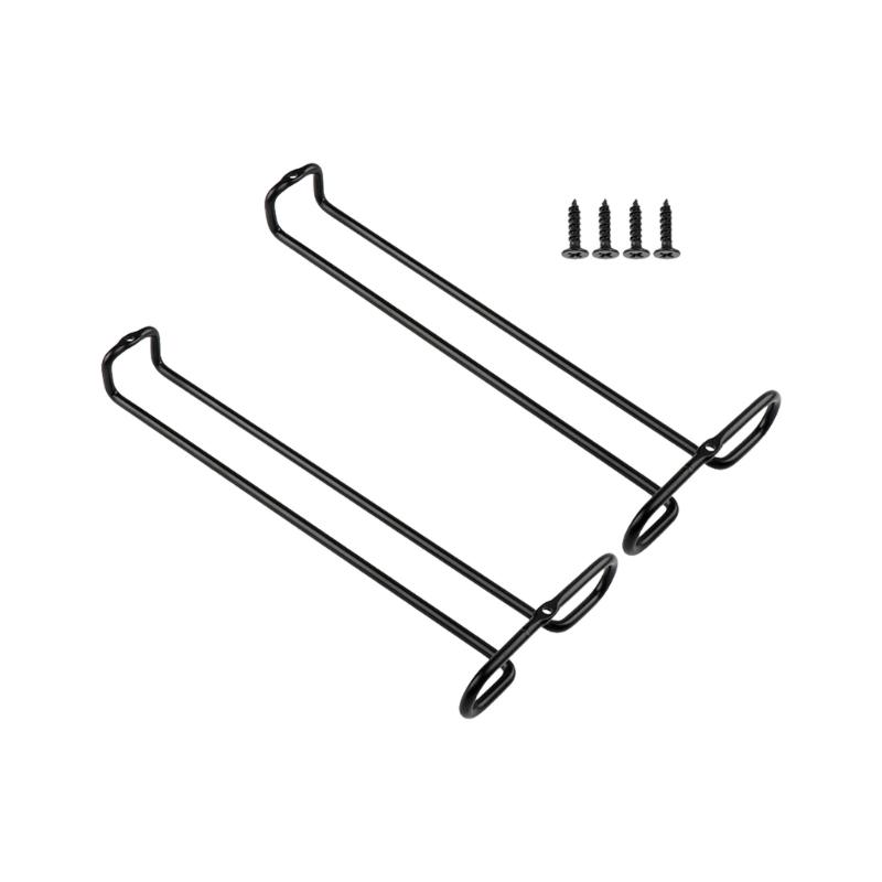 Modern Metal Wall Mounted Wine Glass Rack Space Saving Hanging Storage Under Cabinet Simple Installs For Kitchen Decors