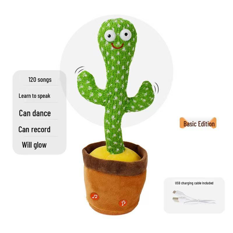 USB-зарядка Танцующий и поющий кактус